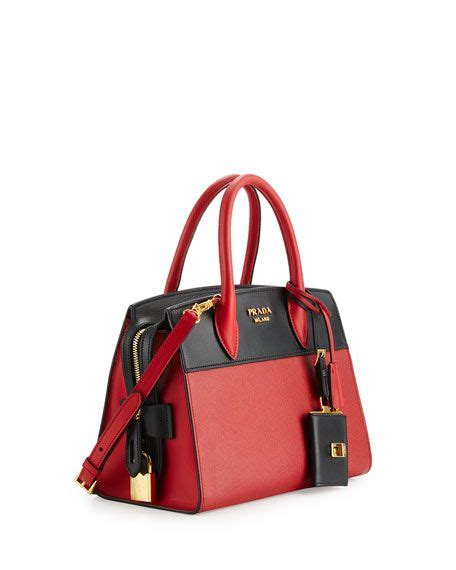 prada medium esplanade leather satchel|Prada Esplanade Medium Bicolor City Satchel Bag .